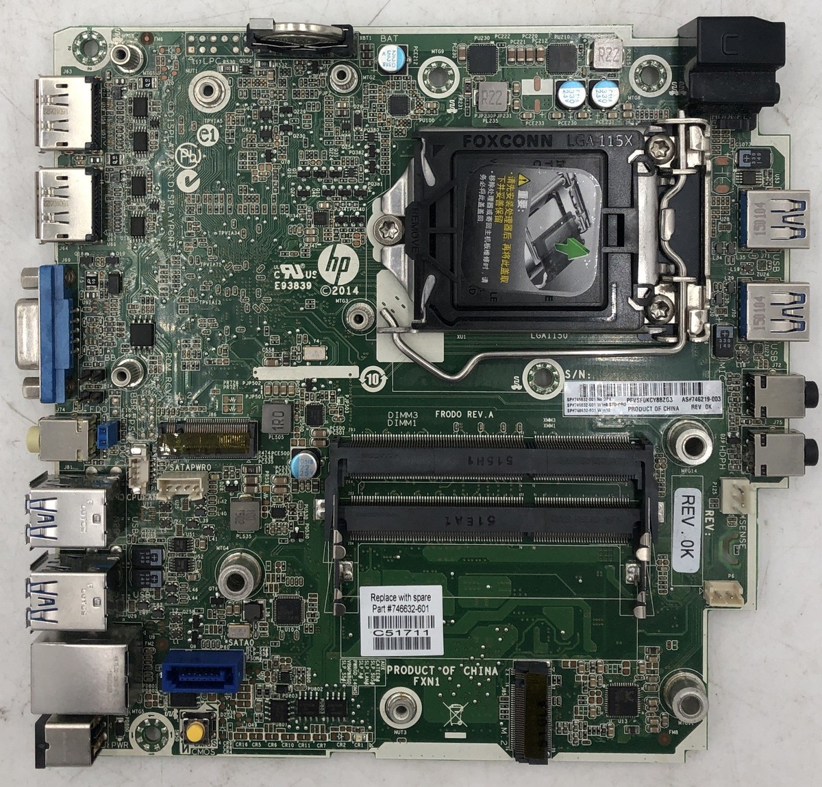 HP EliteDesk 800 Desktop Frodo Motherboard- 746632-601 | eBay