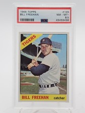 BILL FREEHAN 1966 TOPPS #145 TIGERS PSA 8.5 Q7113