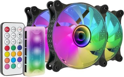 Mars Gaming MF-3DKIT 3x 120mm ARGB Lüfter 3D Infinity Mirror Schwarz