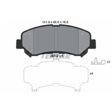 Satz Bremsbeläge Bremsklötze vorne für Nissan Juke F15 Qashqai +2 JJ10E | 239