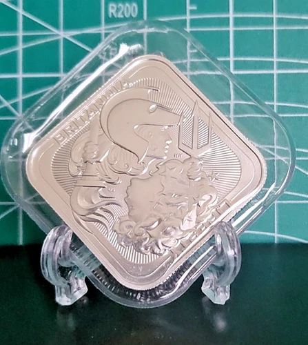 Britannia and Liberty 1 oz Silver BU Bar in Vinyl Pouch – Mintage 70,000