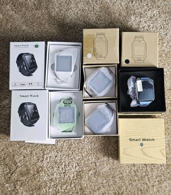 New Touch Screen Smart Watches Lot 5 Total In Box