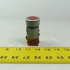 EAO 704.950.0 & 704.910.2 Red Illuminated Push Button Switch Assy W/N.C. Contact