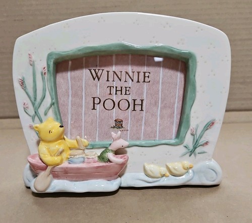 Vintage Charpente Disney Winnie The Pooh Piglet Ceramic Picture Frame 3D