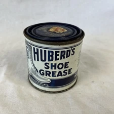 Vintage Huberd’s Shoe Grease McMinnville Oregon Advertising Tin Can