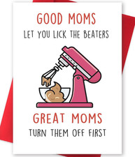 Funny Mothers Day Card for Wife First Birthday Card for Mom Unique Mothers Da