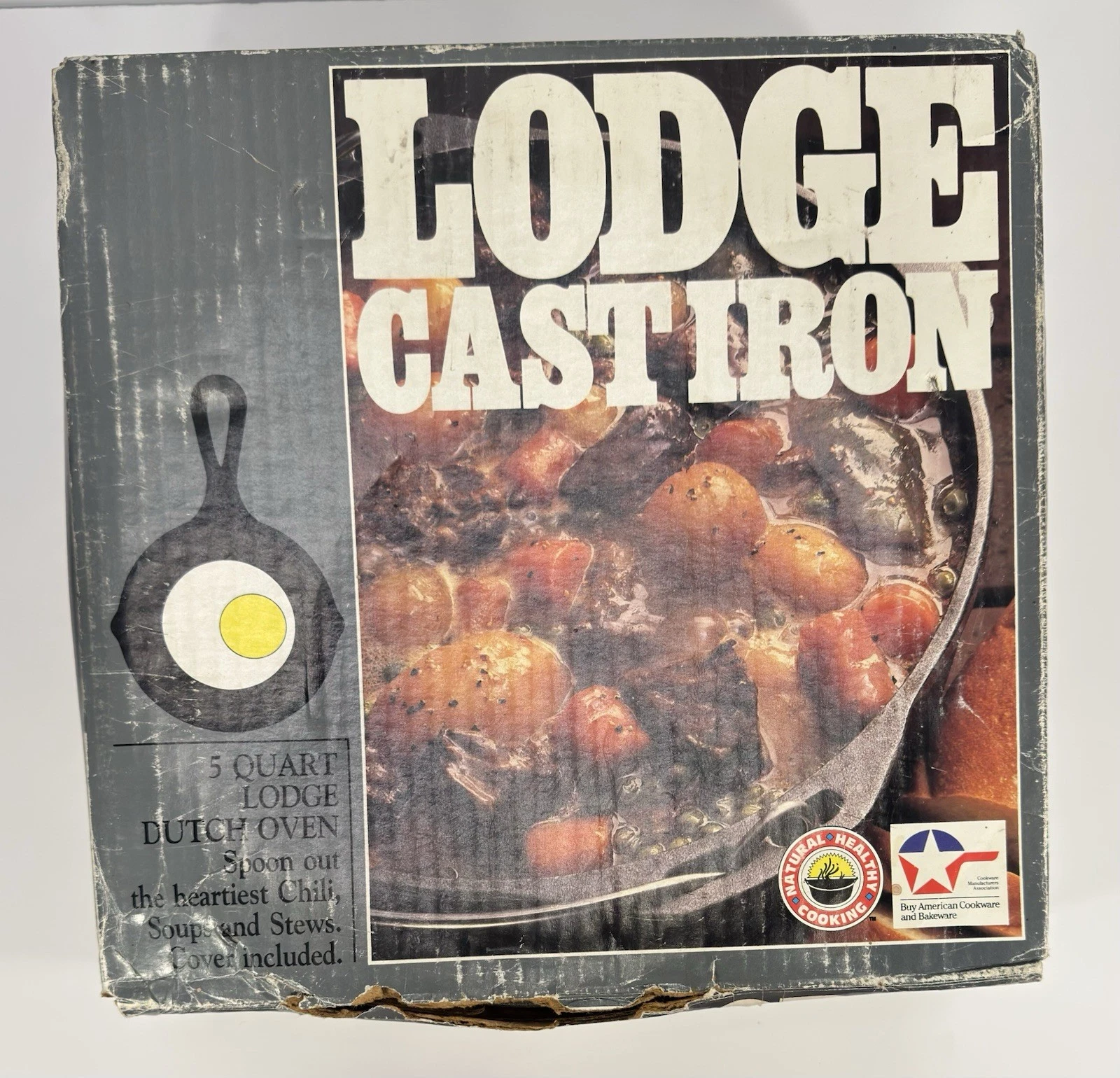 Lodge Cast Iron Dutch Oven With Lid And Handle 5 Quart New In Box