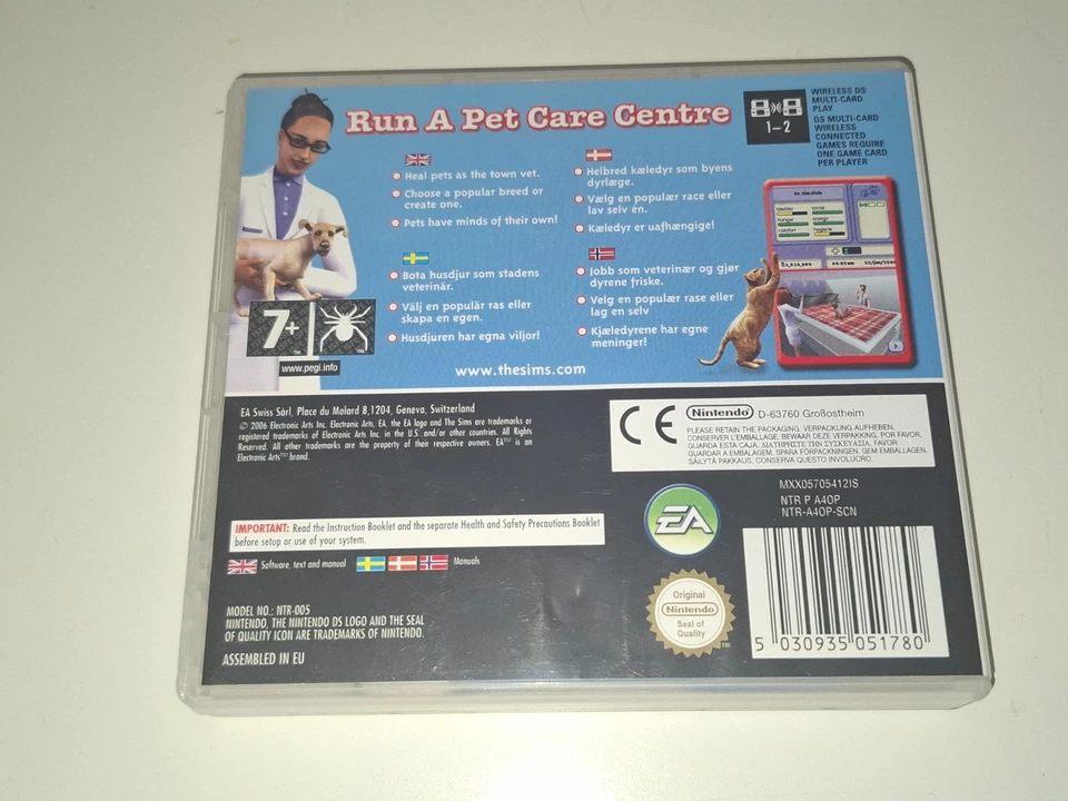 THE SIMS 2: PETS - Nintendo DS Game (2006) boxed with manual - great condition - Image 2 of 3