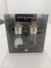 Cole & Mason Flip 180 Salt & Pepper Grinder Set Chrome 154mm 6” Brand New