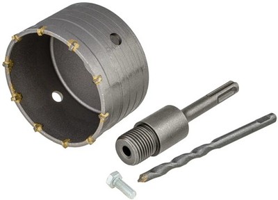 Bohrkrone 100 mm Dosenbohrer SDS PLUS Ziegel Marmor Beton Lochsäge
