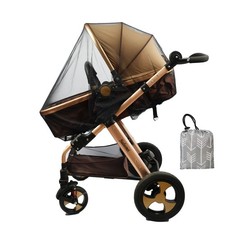 Stroller Netting Mosquito for Baby, Sewn in Pouch, Toddler Mosquito Net for S...