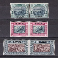 SOUTH WEST AFRICA 1938, SG# 105-107, CV £92, MH