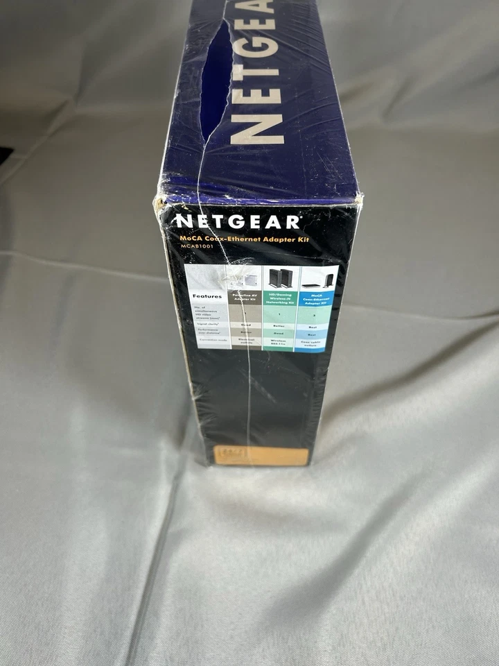 MoCA Coax Ethernet Adapter Kit MCAB1001 Netgear AV Series 270 Mbps New Sealed - Image 4 of 4
