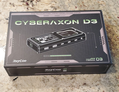 MINT! RayCue CyberAxon D3 Multifunctional 13-in-1 Stream Control Docking Station