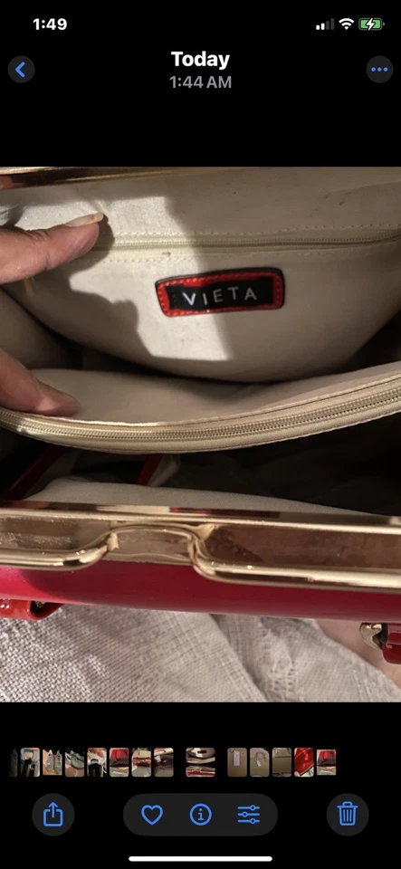 Bolso de mano Vieta Ombré rojo y negro Foto 2 de 4