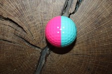 VINTAGE AQUA AND PINK PING PROMOTIONAL GOLF BALL