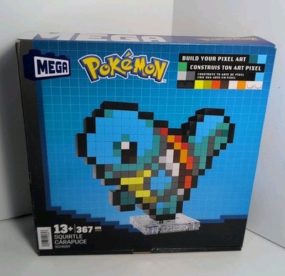 MEGA Pokemon - SQUIRTLE - Pixel Art Building Kit - 367 pcs New Sealed