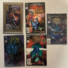 Zen the Intergalactic Ninja Lot – #0 Gold Foil + #0–3 (Entity Comics, 1993) VF/N