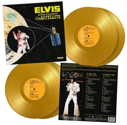 ELVIS PRESLEY LP x 4 Aloha From Hawaii YELLOW VINYL 180 Gram Deluxe 51 Trk Nod.