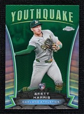 2024 Topps Chrome Update Youthquake Green Refractor 19/99 Brett Harris 9su