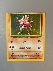 Hitmonchan 7/102 Base Set Holo Rare Pokémon TCG
