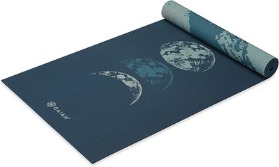 Gaiam Yoga Mat - Premium Print Reversible Extra Thick Non Slip Exercise & Fitnes