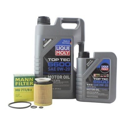 6L Liqui Moly Top Tec 6600 0W-20 Mann Engine Oil Change Kit for W177 W205 X247