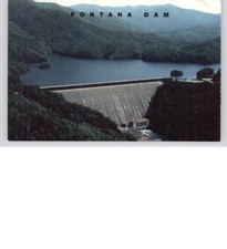 VINTAGE Vintage Fontana Dam NC Tennessee Valley Authority Incline Tram Postcard