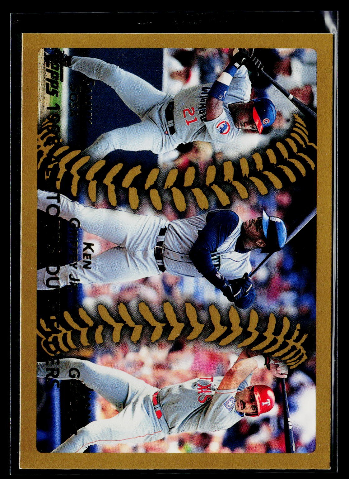 1999 Topps #NNO Sammy Sosa / Ken Griffey Jr. / Juan Gonzalez MVP Promotion