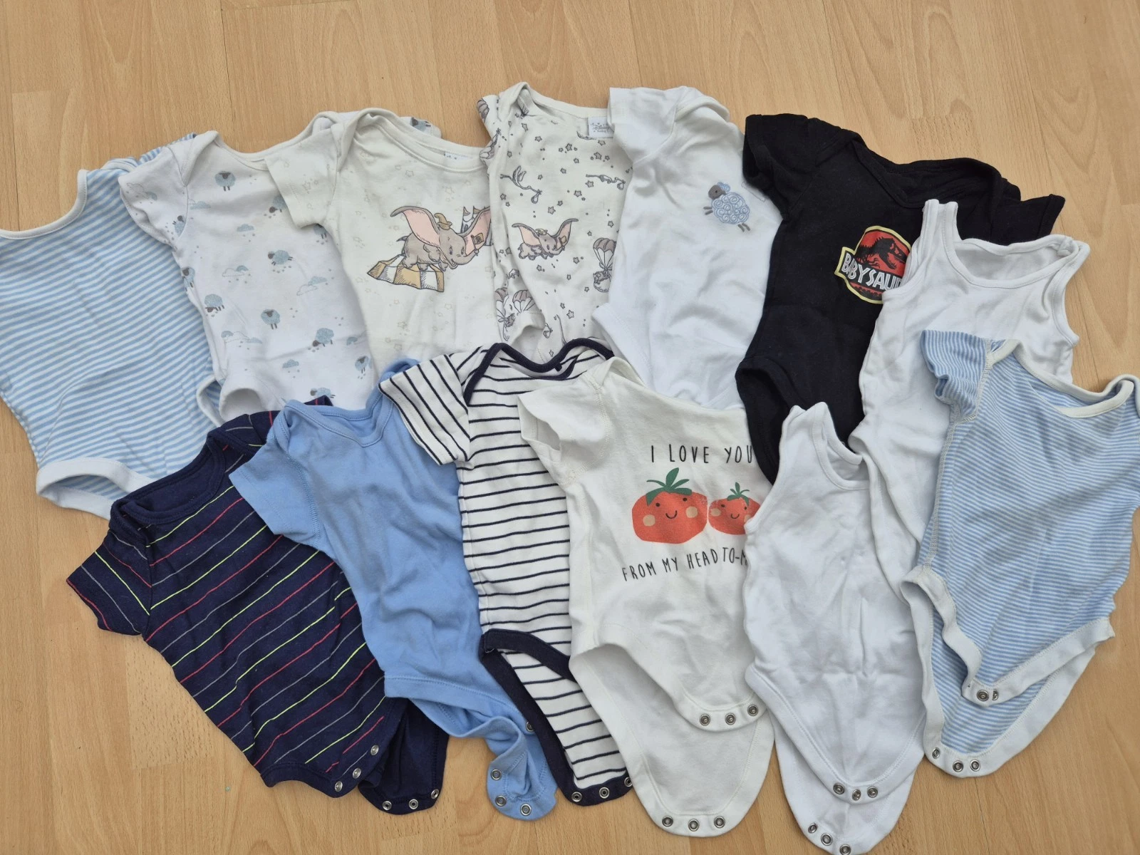Baby Boy Vests Rompers Sleepsuits Clothes Bundle 3-6 Months
