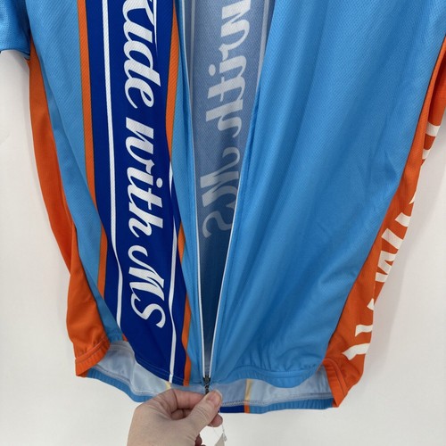 Primal Cycling Jersey Mens Medium Short Sleeve Full Zip I RIDE WITH MS NEW - Bild 7 von 9