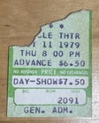 1979 Circle Theatre Concert Ticket Stub Indianapolis Indiana IN Vtg — photo 1