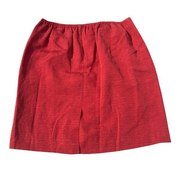 TRAVIS AYERS DK Primrose Silk Linen Blend Pleated A-Line Skirt Size 16W NWT