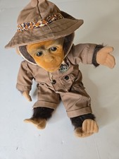 Vintage 1994 HOSUNG Monkey Chimp Plush Doll/Hand Puppet