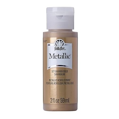 Metallic Acrylic Paint in Assorted Colors (2 2 Fl Oz (Pack of 1) Sahara Gold