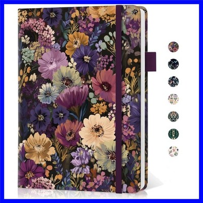 Hardcover A5 Notebook with Pen Holder - Perfect for Work, Study, and More