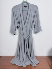 Quince Bamboo Jersey Robe Grey Heather XL
