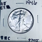 1946 BU GEM LIBERTY WALKING SILVER HALF UNC MS+++ U.S. MINT RARE COIN 9705