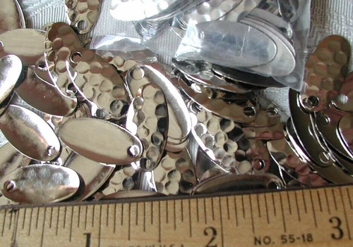 100 SWING SPINNER BLADE #2 HAMMERED Nickel USA;WORM RIG,SWISS LURES,SPINNERS