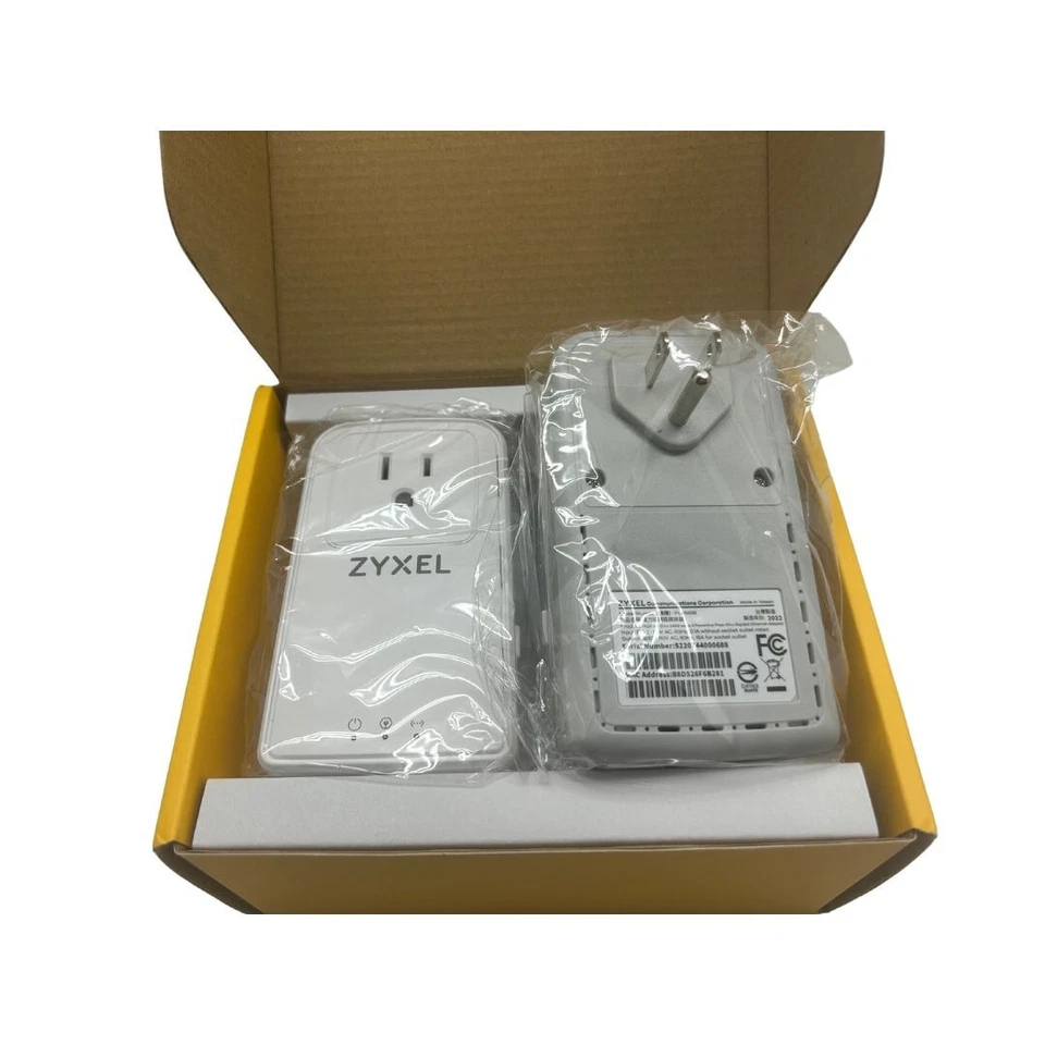 Zyxel G.hn 2400 Wave 2 Powerline Kit, Pass-Thru, Gigabit, Plug/Play, Stream 8K - Image 3 of 4