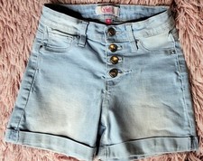 YMI Girl Light Blue Jean Shorts Size 8