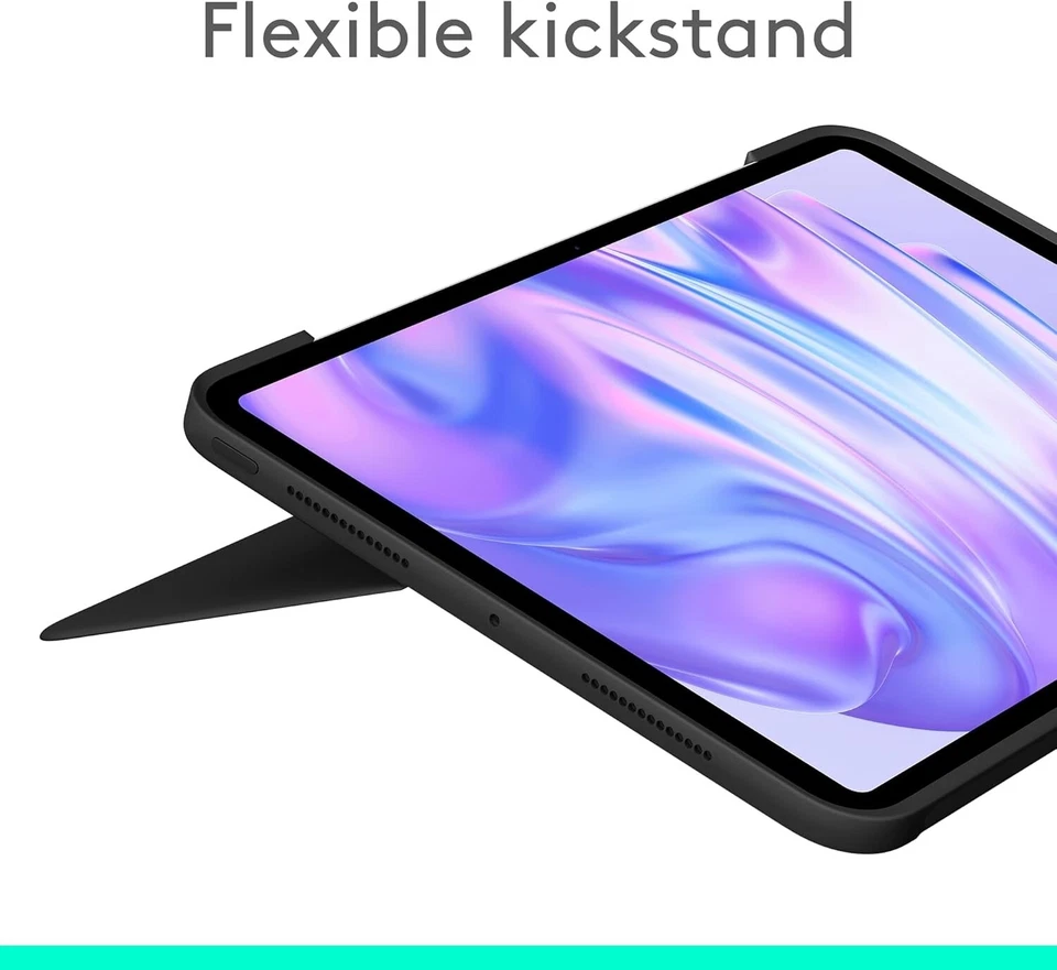 Logitech Combo Touch iPad Pro 11-inch Keyboard Case, Detachable Keyboard * Black - Image 2 of 4