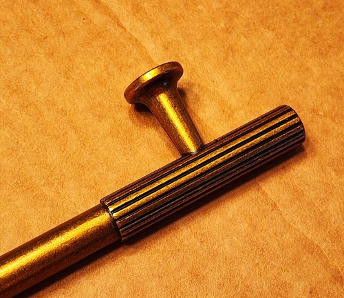 New 10 Pack of AsidRama Cabinet Handles, Antique Brass Design, 9" Wide in Box - Picture 5 of 5