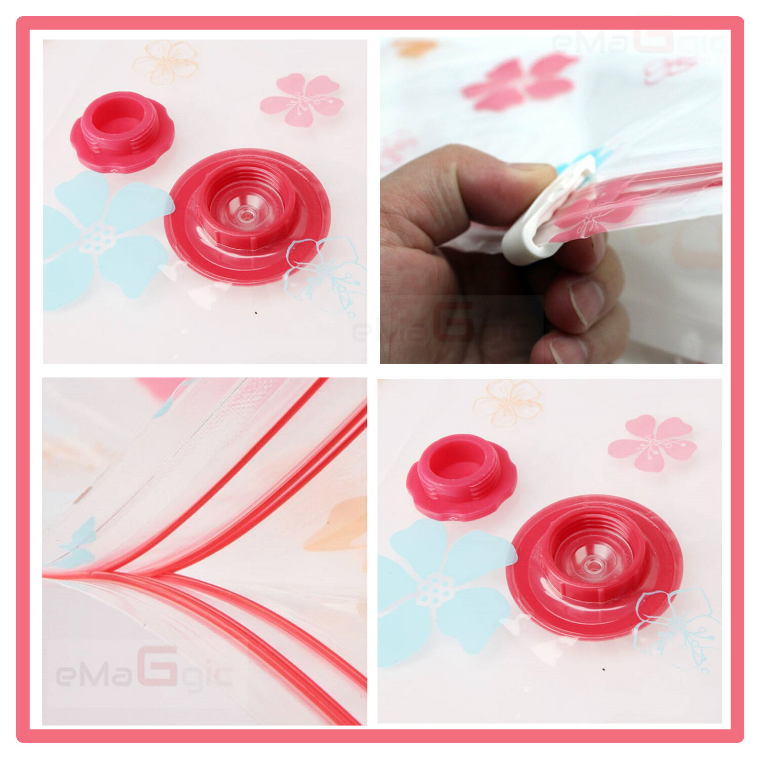 SET OF 6 STRONG STORAGE SPACE SAVING VACUUM BAGS VAC BAGS SPACE SAVER