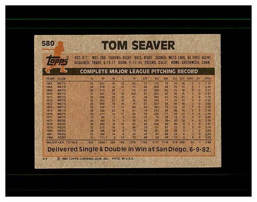 TOM SEAVER YOU PICK SEE SCANS OF EVERY CARD ALL TOM SEAVER CARDS ODD BALL METS - Bild 141 von 183