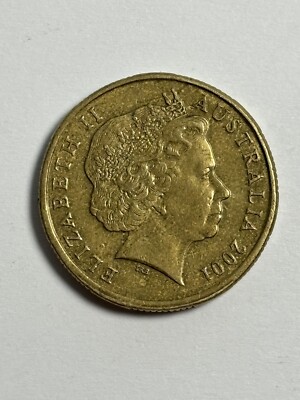 2001 Australia Queen Elizabeth II 1 Dollar Coin 100th Anniversary