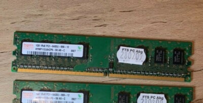 Hynix 1GB 1R×8 PC2-6400U-666-12 HYMP112U64CP8-S6 AB-C
