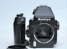 Mamiya 645 E Film Camera Body W/Right-Hand Rapid Grip Winder Fair