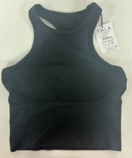 T/ALA Top Sculpt Seamless Rib Black Size Medium Gym Wear New With Tags