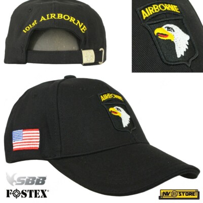 BERRETTO MILITARE AMERICANO 101° AIRBORNE NERO CAPPELLO - Foto 8